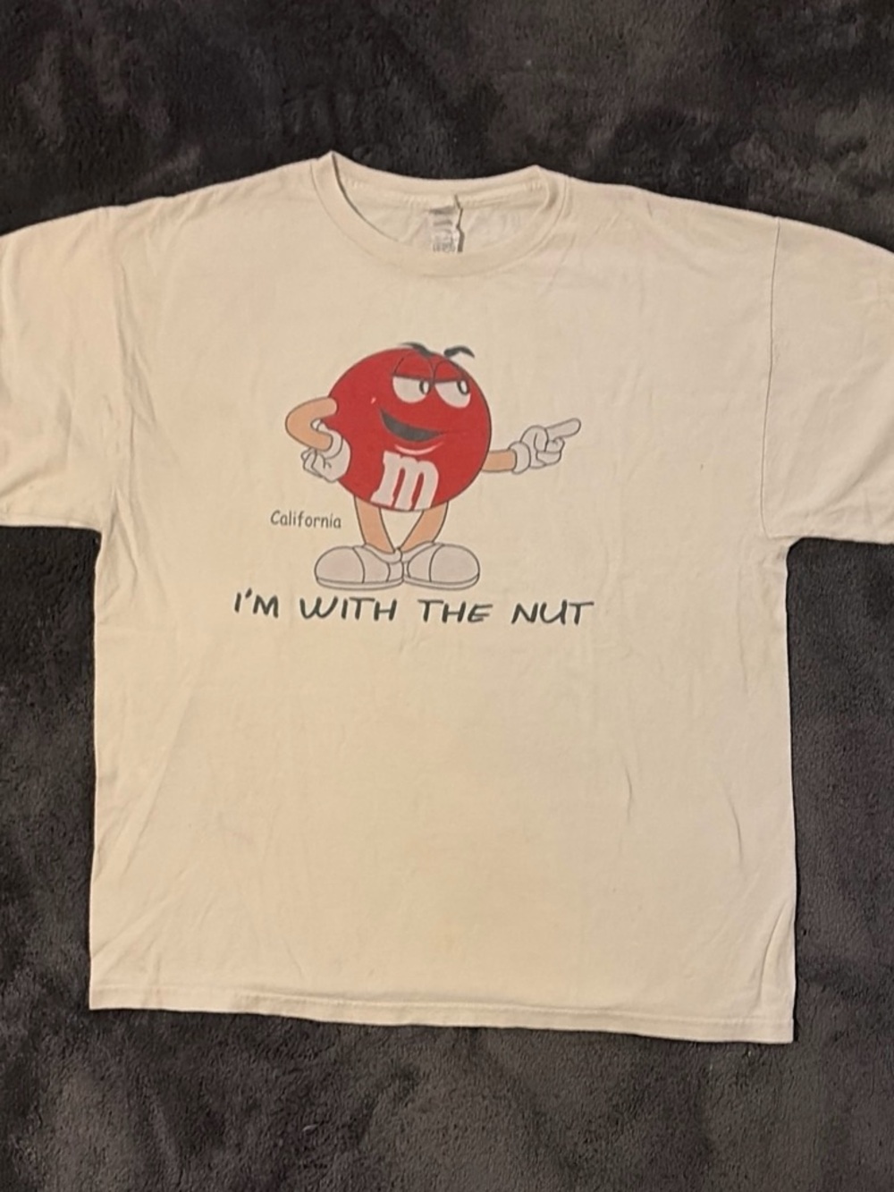 Vintage M&M's "I'm With The Nut" California T-Shirt Large